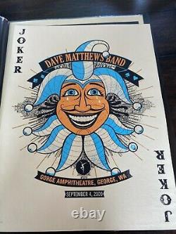 Dave Matthews Band Poster Joker Spades Gorge 9/4/09 2009