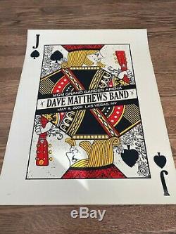 Dave Matthews Band Poster Las Vegas Jack of Spades