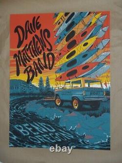 Dave Matthews Band Poster Les Schwab Amphitheatre Bend OR 9/8/21 Fleming Signed