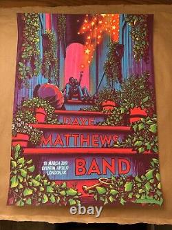 Dave Matthews Band Poster London UK 2019 Artist James Flames