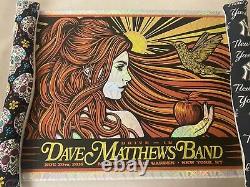 Dave Matthews Band Poster MSG 11/30/18 Drive In 2020 Slater FOIL x/250 In Hand