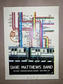 Dave Matthews Band Poster MSG NY 4/14/09 Edition 681/700 Original DMB