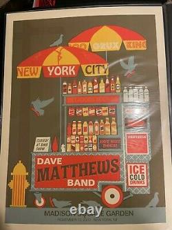 Dave Matthews Band Poster Madison Square Garden, NY, NY 11/13/2010 #460/650 RARE