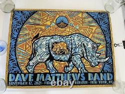 Dave Matthews Band Poster Madison Square Garden Todd Slater Ae Signed/numbered