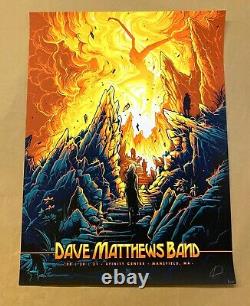Dave Matthews Band Poster Mansfield Dan Mumford SIGNED Xfinity Center DMB 8/20