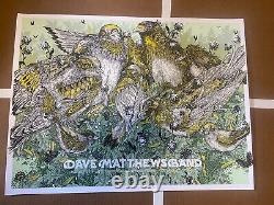 Dave Matthews Band Poster Maryland Heights MO 2016 Erica Williams Signed? #ed