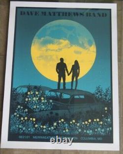 Dave Matthews Band Poster Merriweather 8/21/21 Columbia MD DMB Event Poster