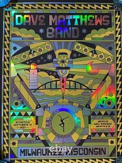 Dave Matthews Band Poster Milwaukee, WI 9/15/21 Holographic Foil Variant