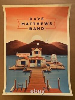 Dave Matthews Band Poster N2 6/13/2018 Gilford NH Numbered #/580 SE DKNG