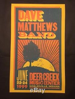 Dave Matthews Band Poster NOBLESVILLE #d Edition of /420 1999 Deer Creek