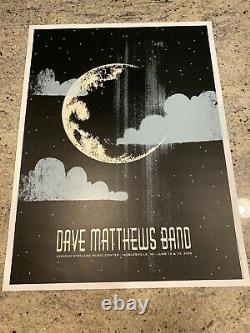 Dave Matthews Band Poster Noblesville Moon Deer Creek