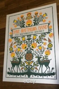 Dave Matthews Band Poster Pearlescent Variant SPAC 2016 Methane Signed #edMINT