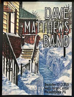 Dave Matthews Band Poster Philly Wells Fargo 2018 DMB Philadelphia