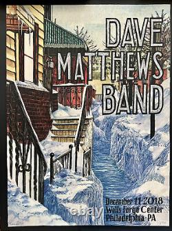 Dave Matthews Band Poster Philly Wells Fargo 2018 DMB Philadelphia