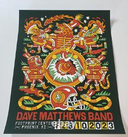 Dave Matthews Band Poster Phoenix AZ 2/10/23 Official Signed X/50 Super Bowl