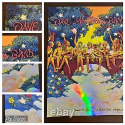 Dave Matthews Band Poster Raleigh 2021 Foil By James Flames