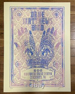 Dave Matthews Band Poster Riverbend Cincinnati Ohio 06/16/09 Signed #/450