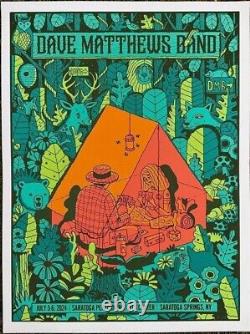 Dave Matthews Band Poster SPAC Weekend Event 2024 Methane Saratoga Camping