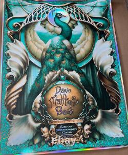 Dave Matthews Band Poster Saratoga Springs 2021 N. C. Winters Emerald Foil xx/70