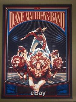 Dave Matthews Band Poster Saratoga Springs NY 6/12 2019 SPAC N1 Rich Kelly #/995
