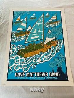 Dave Matthews Band Poster Shoreline 9/8/13 2013