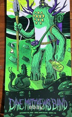 Dave Matthews Band Poster The Gorge WA 9/4/2022 N3 Tryptych Jim Mazza DMB