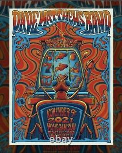 Dave Matthews Band Poster Uncasville Mohegan Sun Zazzcorp 11/9 DMB CT IN HAND