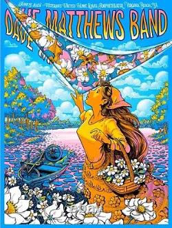 Dave Matthews Band Poster Virginia Beach, VA 6/15/2024 James Flames Pre-Order