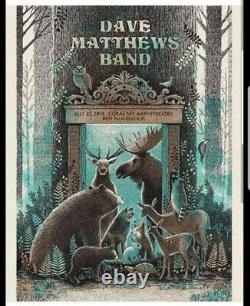 Dave Matthews Band Poster West Palm Beach 7/27/2018 Limited Ed. 596/900