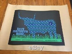 Dave Matthews Band Poster Woodland Texas Cow 5/18/2012 Rare