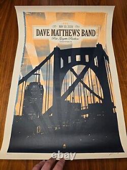 Dave Matthews Band Posters May 2008 Burgettstown Pittsburgh RARE Twin Set