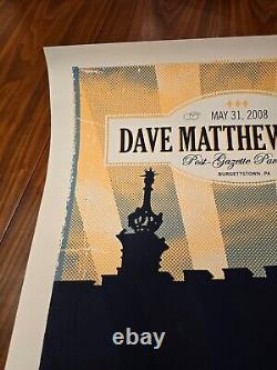 Dave Matthews Band Posters May 2008 Burgettstown Pittsburgh RARE Twin Set
