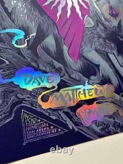 Dave Matthews Band RAINBOW FOIL Poster Uncasville CT Nov 13 2023 AP S/N #/50 DMB