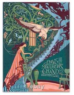 Dave Matthews Band Raleigh NC Poster by Yin Shian Ng DMB Concert June 14 2024