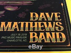 Dave Matthews Band Rare Ap Autograph Concert Poster Charlotte 2019 37/50