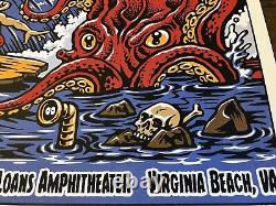 Dave Matthews Band Rare Ap Autograph Concert Poster Virginia Beach 2022 #20/50