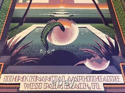 Dave Matthews Band Rare Concert Poster Ap Autograph West Palm Beach #990/1000