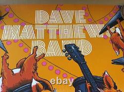Dave Matthews Band Sept 14 2022 Ak-Chin Pavilion Phoenix AZ Poster Flames