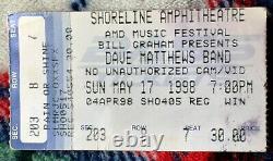 Dave Matthews Band Shoreline Amphitheatre May 17, 1998 Ticket