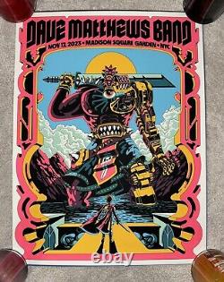 Dave Matthews Band Show Poster MSG New York 11/17/23