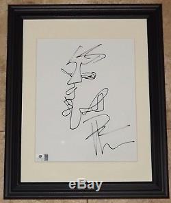 Dave Matthews Band Signed Autographed Framed Art Photo Sketch GA GV GAI COA