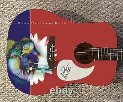 Dave Matthews Band Signed Custom Crash Acoustic Guitar JSA COA