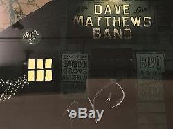 Dave Matthews Band Snowden Grove April 27, 2013 Poster- Boyd Tinsley Autograph
