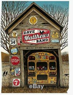 Dave Matthews Band Sold Out Poster Bethel Woods NY 6-19-19 low#'s 650 DMB 2019