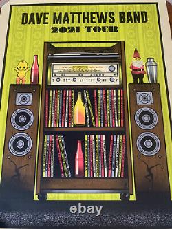 Dave Matthews Band Summer 2021 TOUR Poster DMB Methane Studios #1017/2000