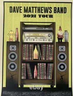 Dave Matthews Band Summer 2021 TOUR Poster DMB Methane Studios 902/2000
