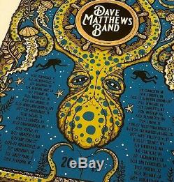 Dave Matthews Band Summer Tour 2019 Kraken Octopus Gorge Methane Poster DMB