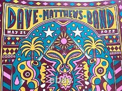 Dave Matthews Band Tampa FL May 25 2022 RARE VARIANT Poster AP S/N #7/50 DMB LE