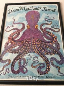 Dave Matthews Band Tampa Poster July 18 2012 Octopus DMB Firedancer