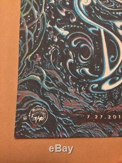 Dave Matthews Band Tampa Tsang GID Dawn Variant Poster 2016 Glows Dark Print /70